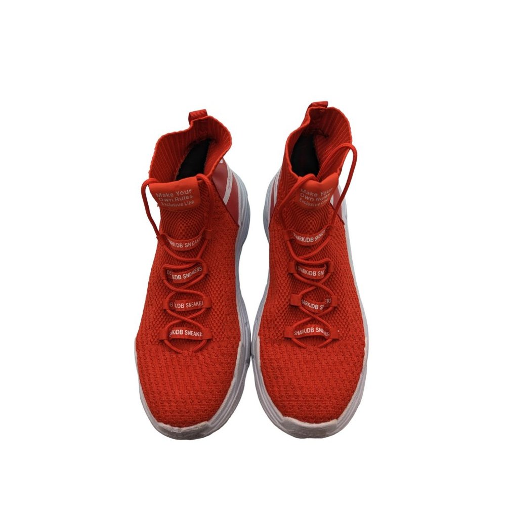 Basso Exclusive Shark Red Mens Sneakers Limited Edition Size 12  Mint! - Picture 8 of 9